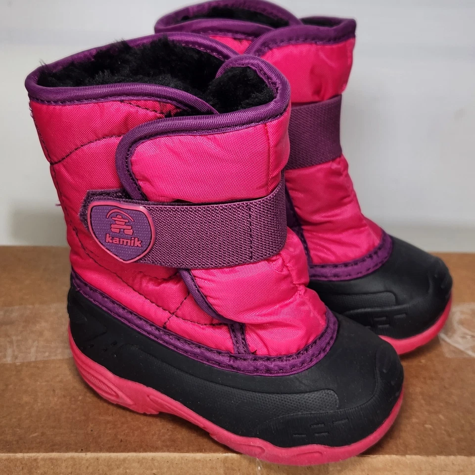 Niño pequeño talla 6 - Kamik Snowbug 5 impermeable - rosa Foto 1 de 4