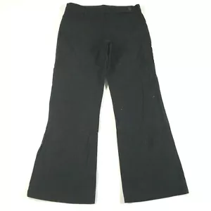 Derek Lam Dress Pants Womens 4 Black Gray Striped Wool Blend Wide Leg Bootcut - Picture 1 of 6