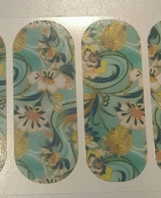 Jamberry ZEN GARDEN, 1/2 hoja Foto 1 de 3