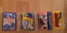 1989 Donruss Baseball Rack Pack Gregg Jefferies Jose Canseco Kevin Bass Showing