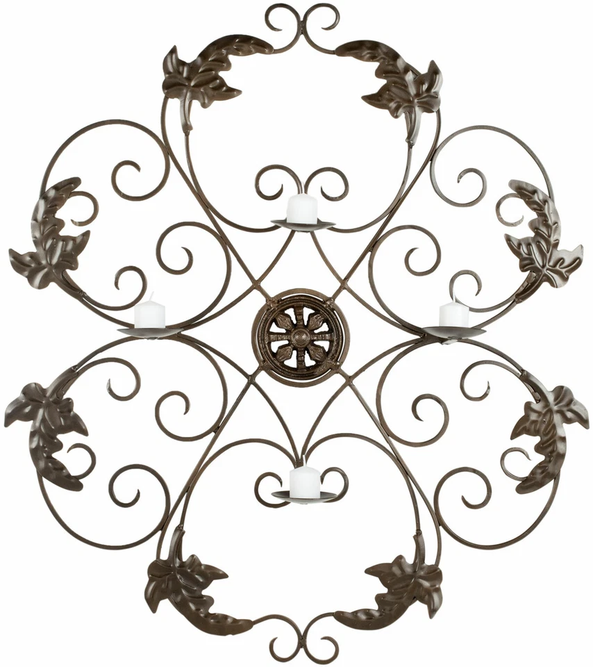 Safavieh Ivy and Leaf Pillar Wall Sconce - Bronze - Image 1 of 1