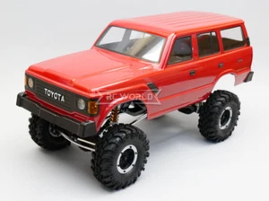 RC 1/10 TOYOTA LAND CRUISER FJ60 W/ LED Lights 4X4 *RTR* -RED- - Picture 1 of 13