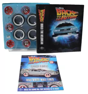 EAGLEMOSS RÄDER ZURÜCK IN DIE ZUKUNFT BAUEN DELOREAN SPECIAL 1955 WEISS WANDREIFEN - Bild 1 von 4