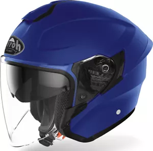 CASCO HELMET MOTO JET FIBRA AIROH H.20 MATT BLUE BLU OPACO TG MS - Foto 1 di 3