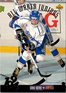 1993 Upper Deck Saku Koivu #569 Finland Hockey Card