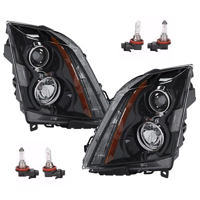 For 2008-2014 2015 Cadillac CTS CT-S Projector Headlights Assembly LH+RH Halogen - Image 1 of 4