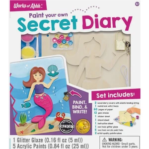 Kit de pintura para madera Works of Ahh Mermaid Secret Diary nuevo - Imagen 1 de 4