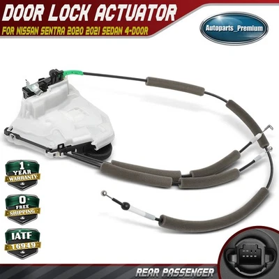 Rear Right Side Door Lock Actuator for Nissan Sentra 2020 2021 Sedan 4-Door 2.0L - Image 1 of 4