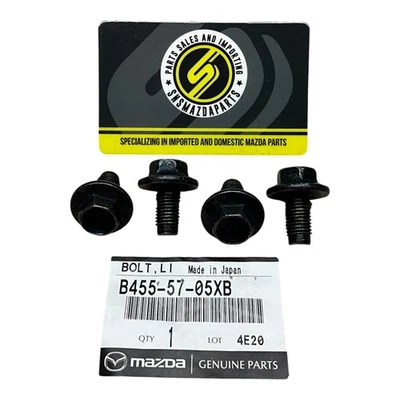 90-05 Mazda Miata MX-5 OEM Juego de pernos de montaje en piso de riel de asiento 4 B455-57-05XB Foto 1 de 2