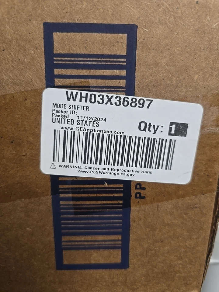 Actuador de cambio GE WH03X36897, montaje de palanca de cambios de modo OEM nuevo sellado Foto 1 de 1