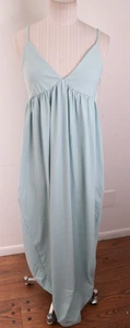 Susana Monaco Women's Large Pleted String Dress Maxi Womens Light Blue Maxi - Picture 1 of 7