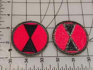 Surplus US Army 7 Infantry Division Patch AG44 Cut Edge variant 3796 - Picture 1 of 3