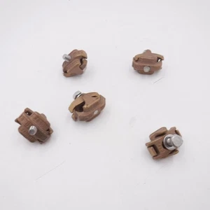 Paquete de 5 conectores de abrazadera de ranura paralela universal #6 sol a #4 str cobre - Imagen 1 de 3