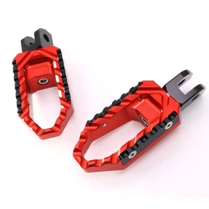 Red Front Highway Foot Pegs For Ducati Streetfighter 1098 S 08-11 12 13 14 - Picture 1 of 5