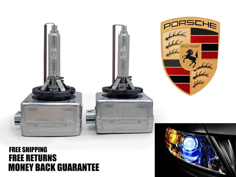 8000K 冷蓝色 HID 氙灯灯泡 适用于 PORSCHE 718 CAYMAN 2017-2021 x2 — 第 1/1 张图片