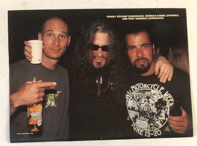 Revista Dimebag Darrell Pinup Imagen Efímera Pantera Godsmack Foto 1 de 2