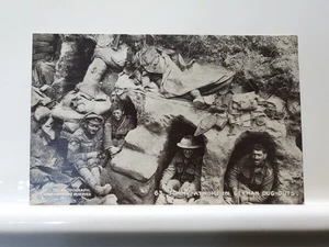 Vintage Postcard, WWI, Tommy At Home In German Dug Outs (10PQ) - Picture 1 of 2