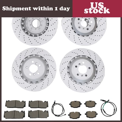 Kit Pads Front Rear Brake Rotors Brake & Sensors Brake FOR BMW F06 F10 F12 M5 M6 Foto 1 de 4