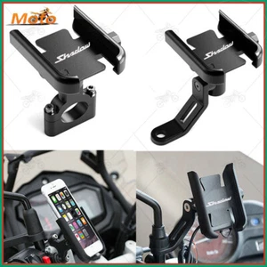 Accessories Mobile Phone Holder GPS Stand Bracket For Honda Shadow VT 750 1100 - Foto 1 di 11