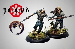 GCT Studios BSC005 Bushido Shiho Clan Leal Yarimen (2 figuras de metal) Nuevo en paquete - Imagen 1 de 3