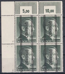 Grazer Markwert ANK 693 Eckrand 4er Block Postfrisch ** Geprüft - Bild 1 von 2