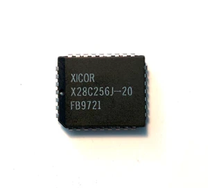 X28C256J 200nS 32Kbx8 EEprom memory PLCC-32 Xicor genuine part x1 pcs - Foto 1 di 1