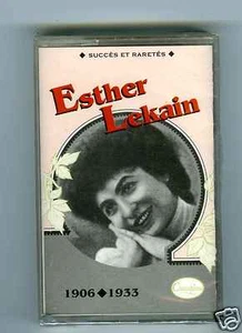CASSETTE TAPE (NEUVE/SEALED) ESTHER LEKAIN 1906>1933 (CHANSOPHONE) - Imagen 1 de 1