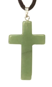 Anhänger Lateinisches Kreuz aus Aventurin - Jakobsweg Pilger Andenken Souvenir - Bild 1 von 1