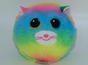 New! Ty Beanie Bouncers GEMMA multi-colored cat 3 1/2" Plush Bouncy Ball Toy - Picture 1 of 1
