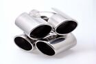 Stainless steel tailpipe set trim tailpipe 4 pipe 90x120 mm super sports
