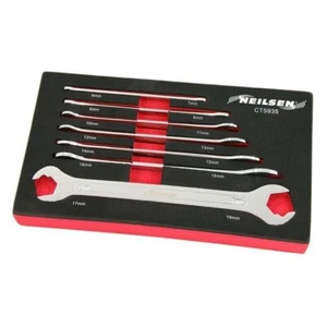 7pc Ultra Thin Ratchetting Action Metric Spanner Wrench Set 6mm - 19mm CT5935 - Picture 1 of 3