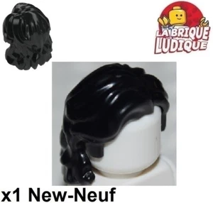 Lego 1x Minifig cheveux coiffure hair Mid-Length Wavy long ondulé noir 35494 NEW - Bild 1 von 1