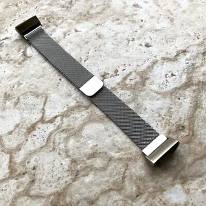 Silver Color Large Size Adjustable Milanese Mesh Band Strap for Fitbit Charge 4 - Picture 1 of 4