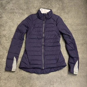 Lululemon 800 Down Fill Winter Snow Fluffed Up Puffer Jacket Parka Nightfall 6 - Picture 1 of 8