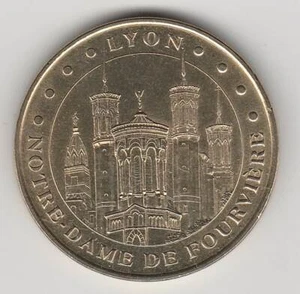 A 2009 TOKEN MEDAILLE MONNAIE DE PARIS - 69 005 N°1 LYON BASILIQUE DE FOURVIERES - Picture 1 of 2