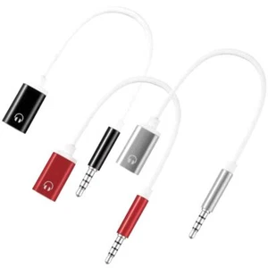 Laptop Headphone Adapter Cable Portable Aux Cable Converter Audio Cable Cord - Photo 1 sur 12