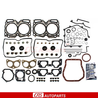 Full Gasket Set RTV Silicone Fits 99-05 Subaru Impreza Forester 2.5L SOHC EJ25 Foto 1 de 4