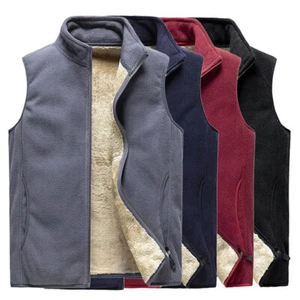 Herren Übergangsweste Fleece Softshell Weste Leicht atmungsaktiv ohne Ärmel NEU - Bild 1 von 15
