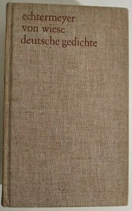 Deutsche Gedichte von Wiese Echtermeyer 1973 Gebunden - Bild 1 von 6
