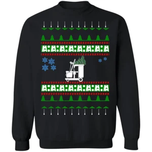 Janitor Housekeeper Ugly Christmas Sweater Sweatshirt - Picture 1 of 36
