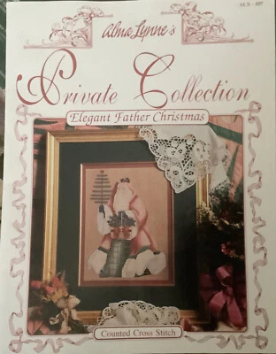 Alma Lynne Elegant Father Christmas CrossStitch Chart Pattern Private Collection - Image 1 of 4