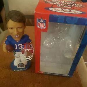 Jim Kelly Autographed bobblehead w/ autographed box-Bills Dobble Bobble JSA - Picture 1 of 9
