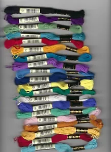 New DMC 25 Mouline Special Embroidery Cotton Floss 20 skeins France Lot B - Picture 1 of 3