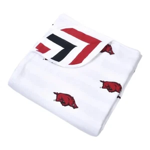 Coperta Razorbacks Muslin Throw 47x47" 4 strati bambino - Foto 1 di 5