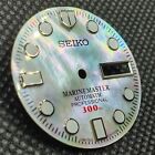 New MARINE MASTER Dial MM300 Mother of Pearl White for NH36 7S26 4R36 SKX007 