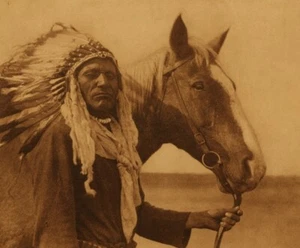 11 x 14 Blackfoot War Chief Native American Photo reprint - Picture 1 of 1