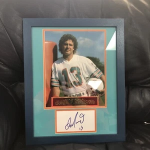 Dan Marino - SIGNIERTE Karteikarte GERAHMT mit 8x10 & Platte - JSA COA - Doppelpassepartout - Bild 1 von 4