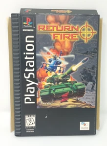 Return Fire PlayStation 1 - scatola lunga - manuale custodia disco - testato - Foto 1 di 9