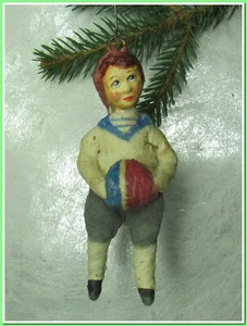 Ancien Ornement de Noël en coton Vintage Sapin Xmas Nouvel An 🎄#193253 - Picture 1 of 9