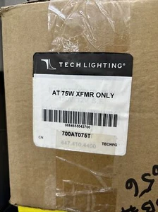 Tech Lighting, Black Finish Transformer, #700AT075T, AT 75W XFMR Only - Picture 1 of 2
